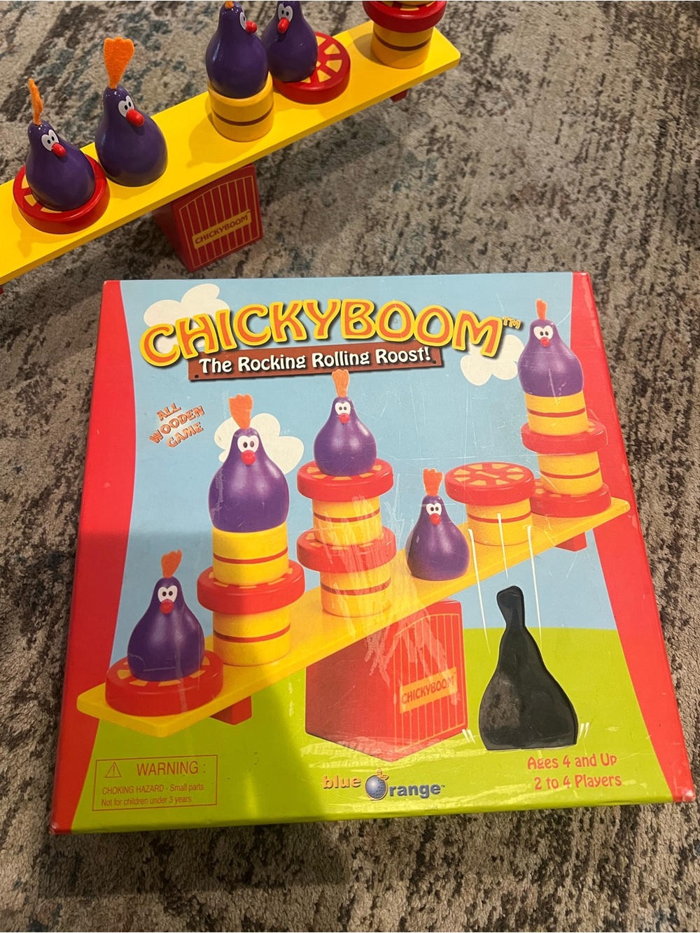Chickyboom Kids Balancing Game - Purple & Yellow